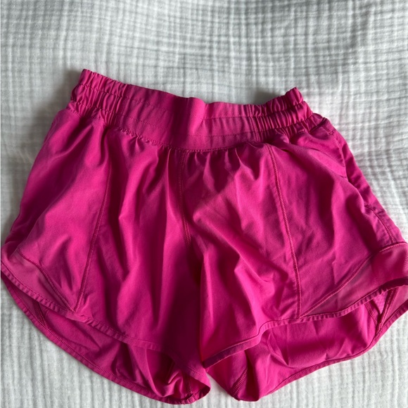 Lululemon size 2 4in shorts color: Sonic pink - Picture 2 of 4